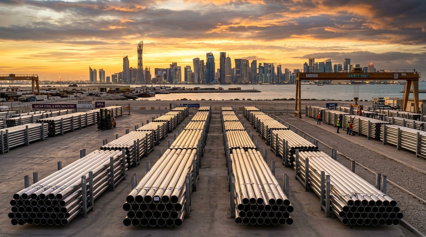 AAM Steel pipe supply in Qatar — Doha